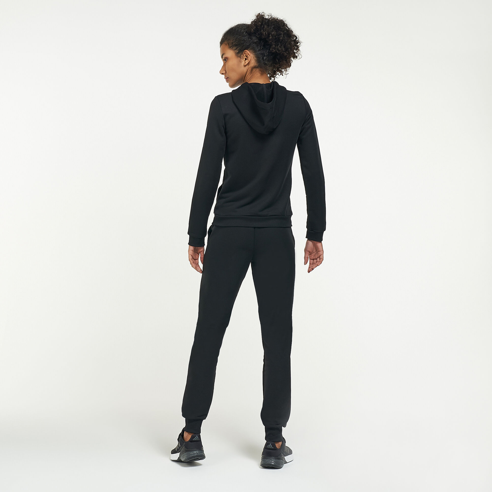 reebok te linear logo frech terry tracksuit