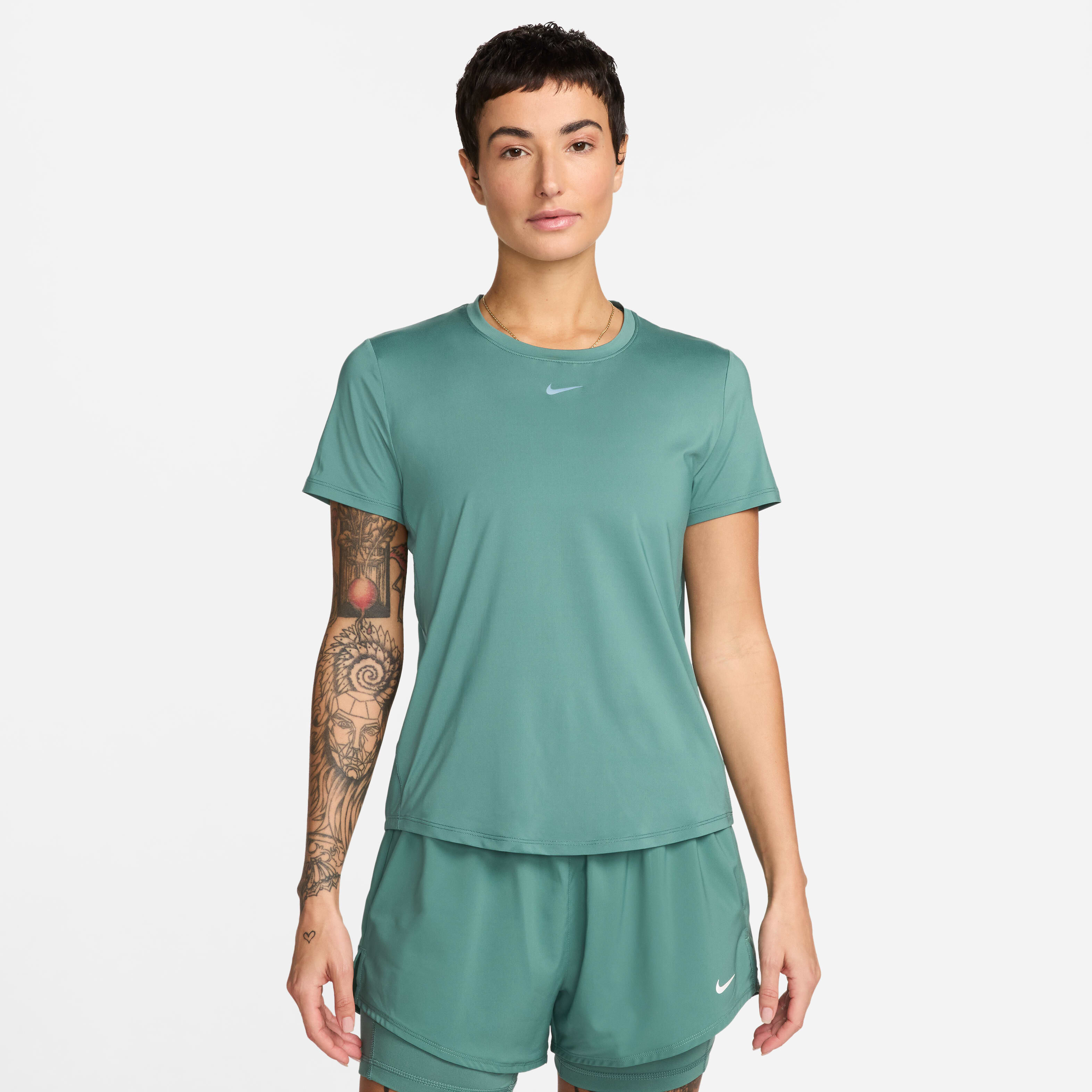 Women s One Classic Dri FIT Training T Shirt Green Nike in KSA SSS