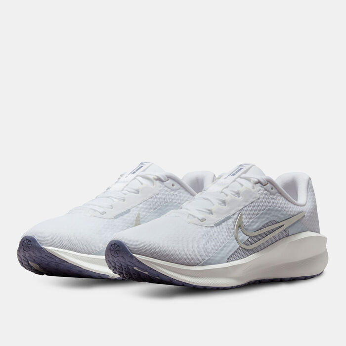 Nike Women's Downshifter 13 Road Running Shoes White Nike Women's Downshifter 13 Road Running Shoes White image number 1
