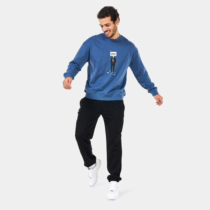 Tee Library Men's Sweatshirt Blue Tee Library Men's Sweatshirt Blue image number 2