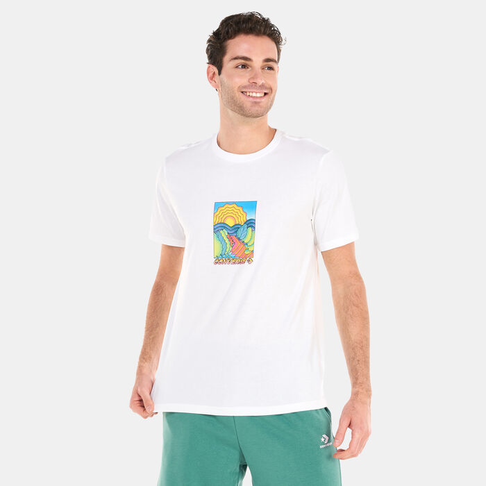 Converse Men's Layers of Earth T-Shirt White Converse Men's Layers of Earth T-Shirt White image number 0