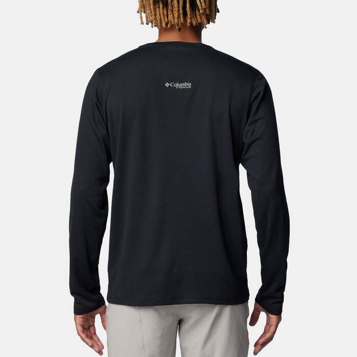 Columbia Men's Summit Valley Hiking T-Shirt Black Columbia Men's Summit Valley Hiking T-Shirt Black image number 1