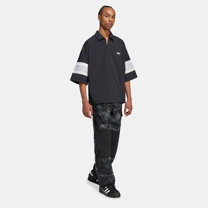 adidas Originals Men's Camo Cargo Trousers Black adidas Originals Men's Camo Cargo Trousers Black image number 2