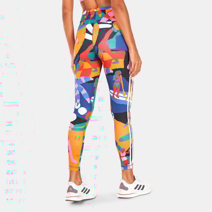 adidas Women's X Farm Rio 7/8 Leggings Multi-Color adidas Women's X Farm Rio 7/8 Leggings Multi-Color image number 1