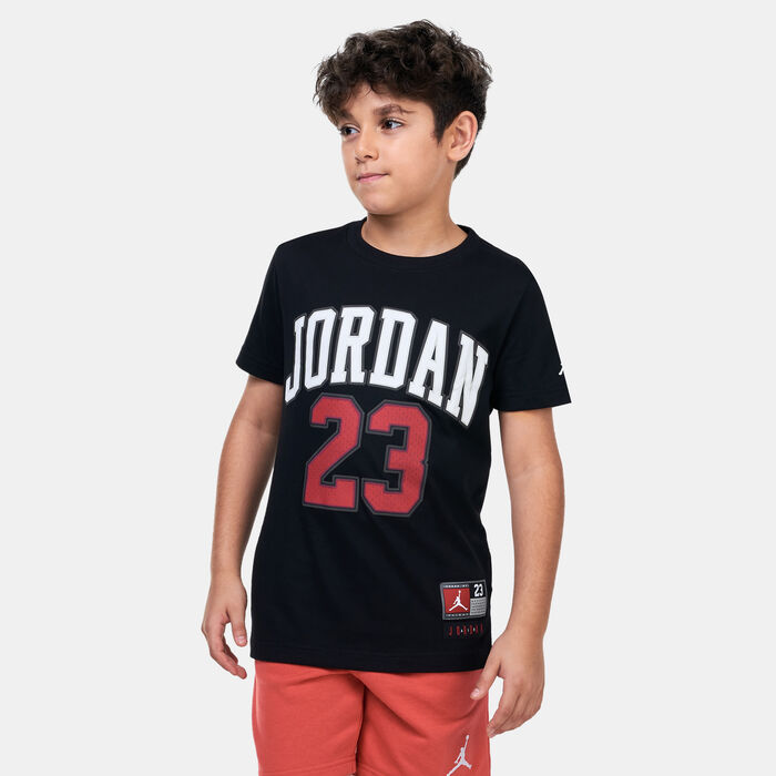 Jordan Kids' Big T-Shirt Black Jordan Kids' Big T-Shirt Black image number 0