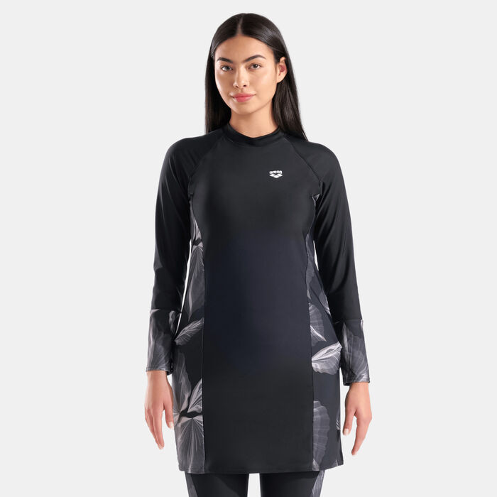 Arena Women's Modesty Swimming Tunic Black Arena Women's Modesty Swimming Tunic Black image number 0