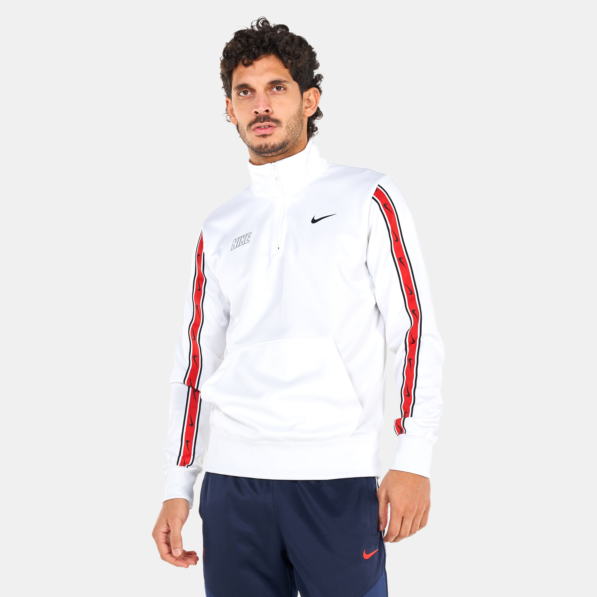 Men s Sportswear Repeat Half Zip Sweatshirt White Nike in KSA SSS