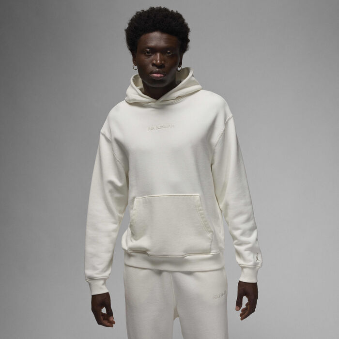 Jordan Men's Wordmark Fleece Hoodie White image number 0