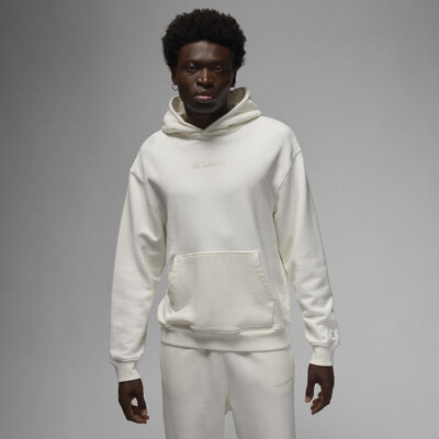 Jordan Men's Wordmark Fleece Hoodie White Jordan Men's Wordmark Fleece Hoodie White