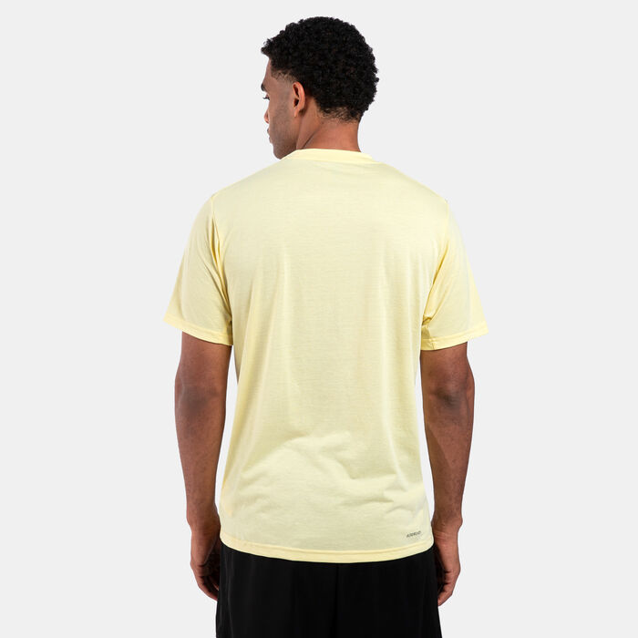 adidas Men's Train Essentials Comfort Training T-Shirt yellow adidas Men's Train Essentials Comfort Training T-Shirt yellow image number 1
