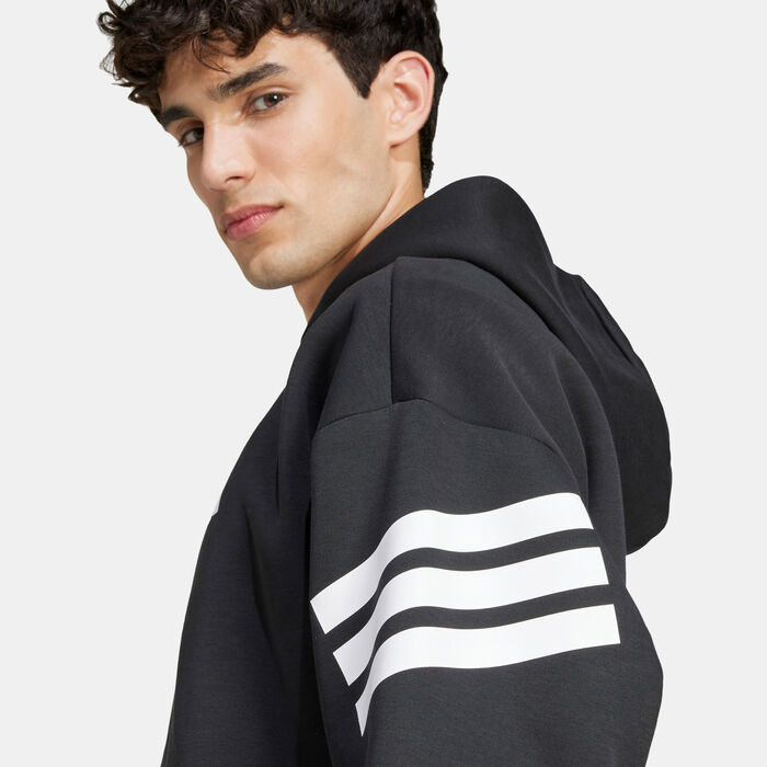 adidas Men's Future Icons 3-Stripes Hoodie Black image number 3