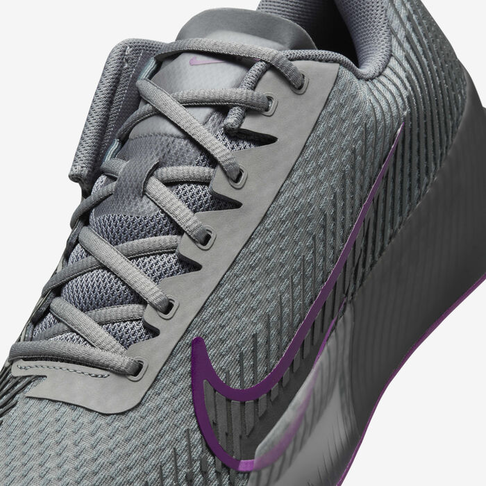 Nike Men's Court Air Zoom Vapor 11 Clay Tennis Shoes Grey Nike Men's Court Air Zoom Vapor 11 Clay Tennis Shoes Grey image number 6