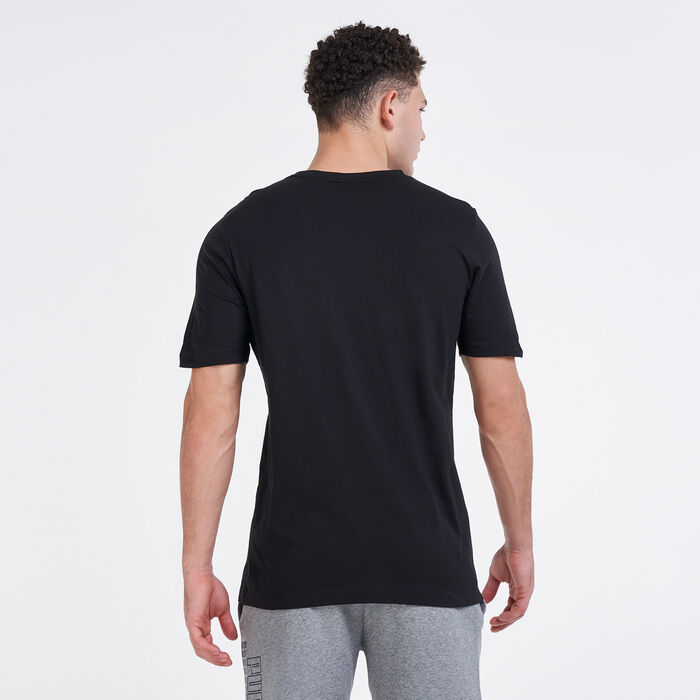 PUMA Men's Classics Logo T-Shirt Black PUMA Men's Classics Logo T-Shirt Black image number 1