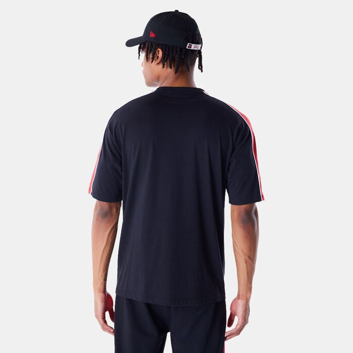 New Era Men's NBA Chicago Bulls Panel T-Shirt Black New Era Men's NBA Chicago Bulls Panel T-Shirt Black image number 1