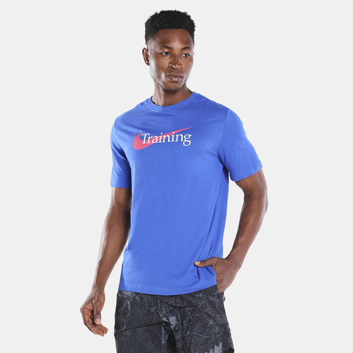 Nike Men's Dri-FIT Training T-Shirt Blue Nike Men's Dri-FIT Training T-Shirt Blue image number 0