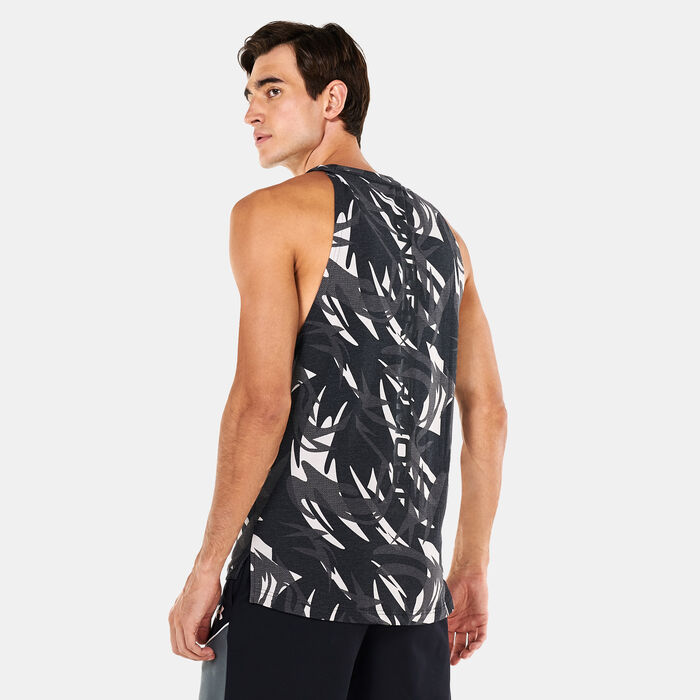 Under Armour Men's UA Baseline Printed Tank Top Black Under Armour Men's UA Baseline Printed Tank Top Black image number 1