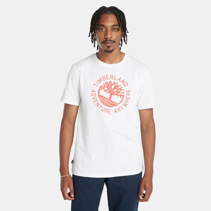 Timberland Men's TFO Mountain Logo T-Shirt White Timberland Men's TFO Mountain Logo T-Shirt White image number 0