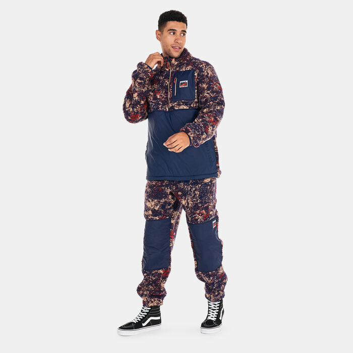 Vans Men's Outdoor Club Quarter Zip Jacket Blue Vans Men's Outdoor Club Quarter Zip Jacket Blue image number 2