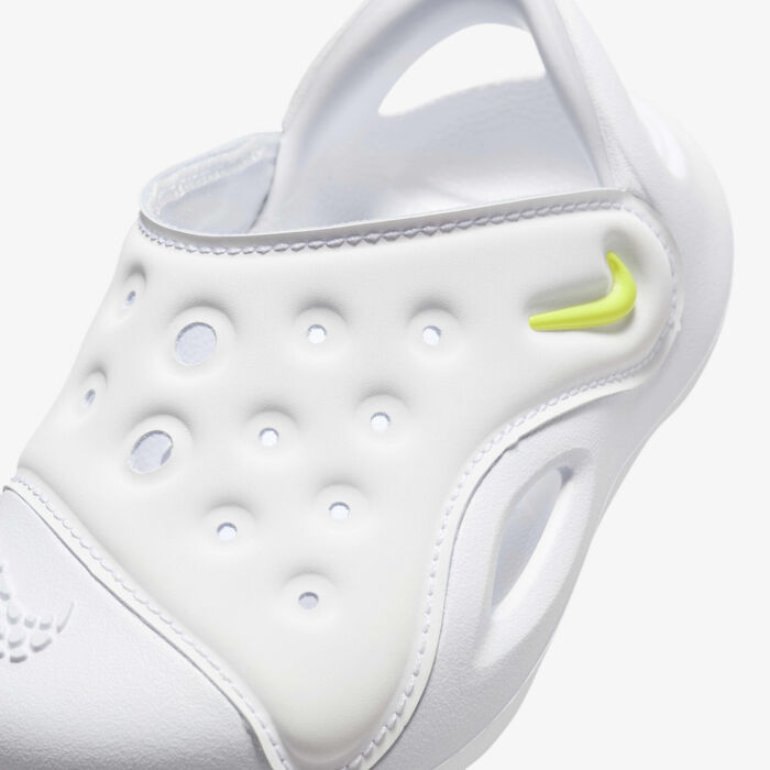 Nike Kids' Aqua Swoosh Sandals White image number 6