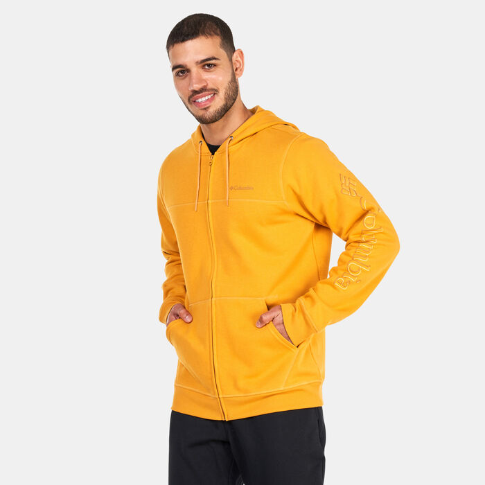 Columbia Men's Logo Full-Zip Fleece Hoodie yellow image number 0