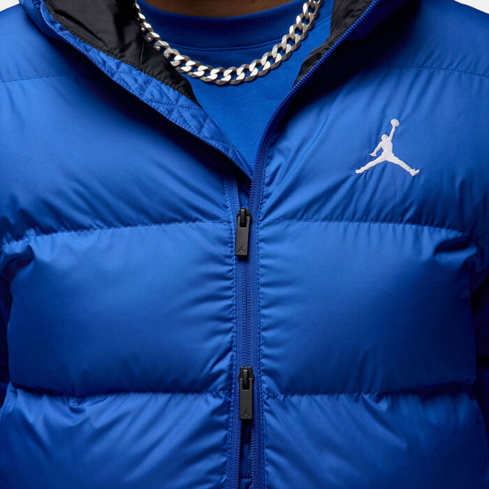Jordan Men's Brooklyn Basketball Puffer Jacket Blue image number 6