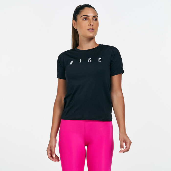 Nike Women's Miler Run Division T-Shirt Black image number 0