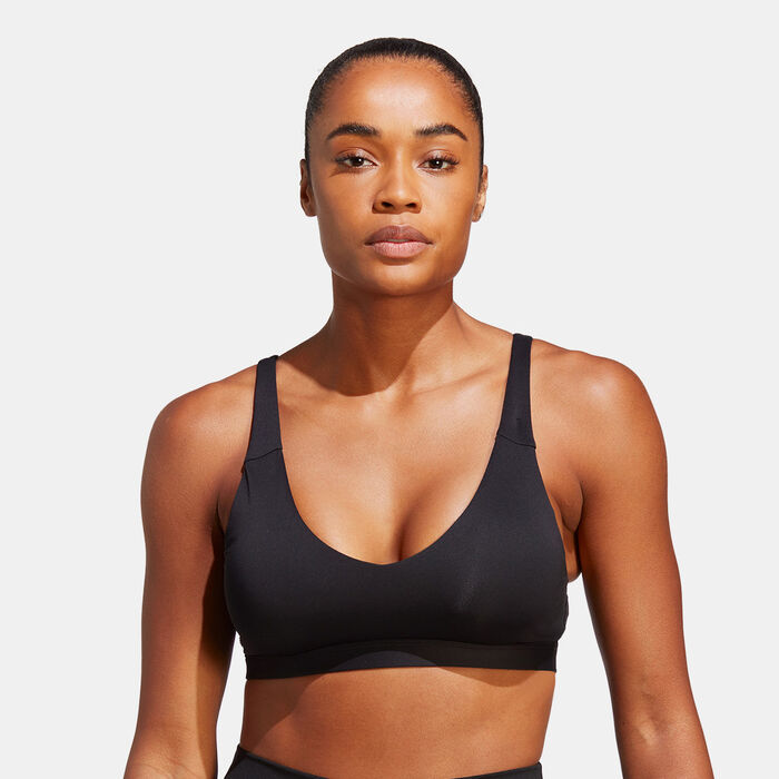 adidas Women's Training Light-Support Sports Bra Black image number 0
