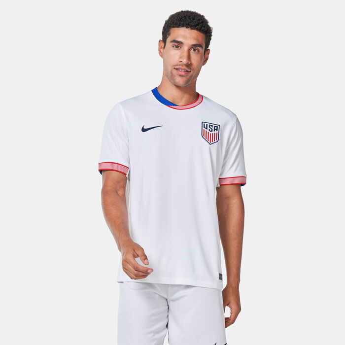 Nike Men's USMNT Dri-FIT Stadium Home Replica Football Jersey - 2024 White Nike Men's USMNT Dri-FIT Stadium Home Replica Football Jersey - 2024 White image number 0