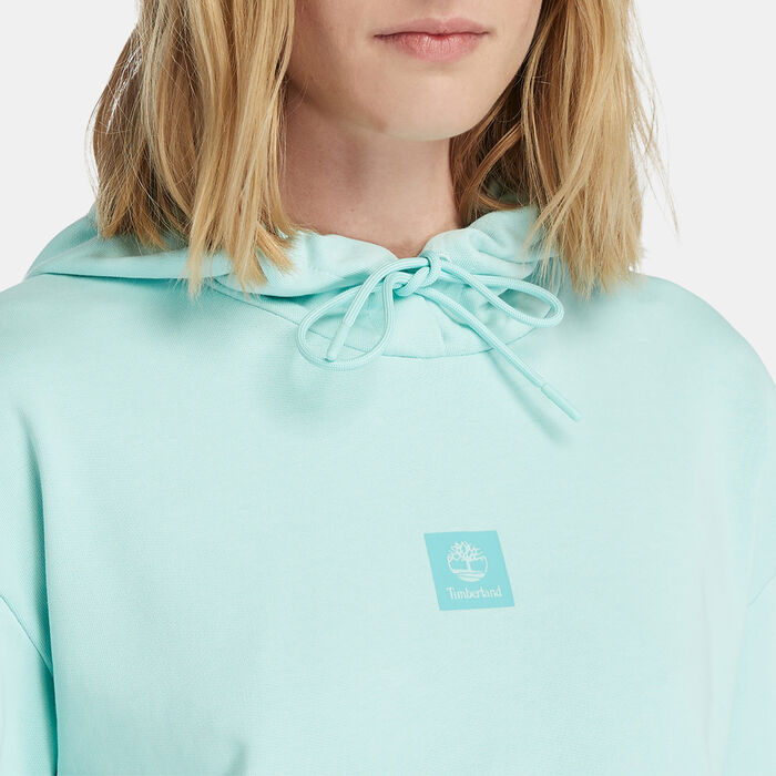 Timberland Women's Stack Logo Hoodie Blue Timberland Women's Stack Logo Hoodie Blue image number 3