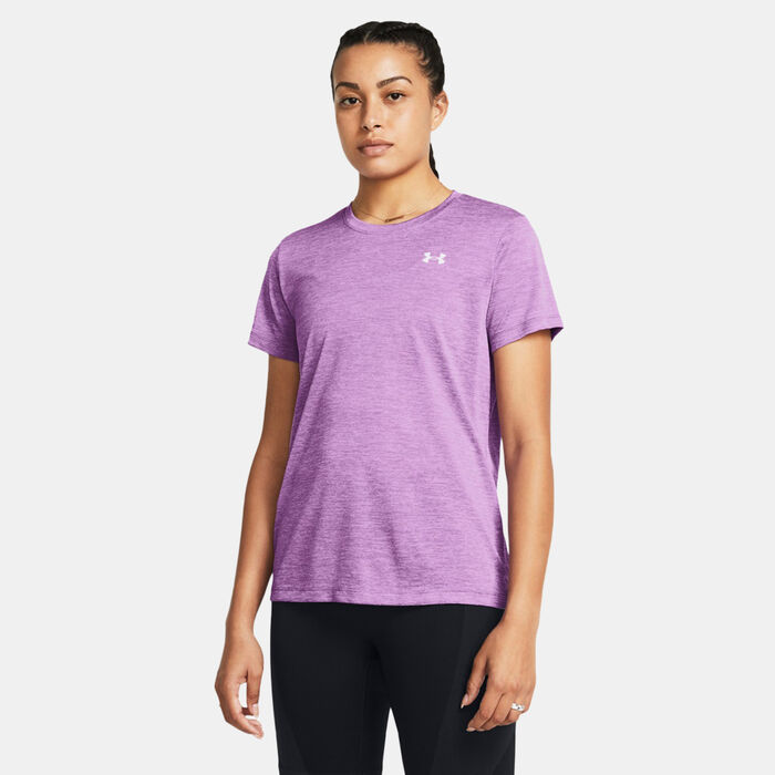 Under Armour Women's UA Tech Twist Training T-Shirt Purple Under Armour Women's UA Tech Twist Training T-Shirt Purple image number 0