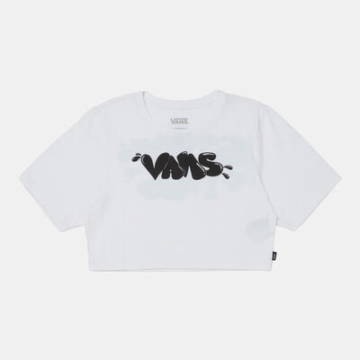 Vans Women's Busted Type Crop Top White