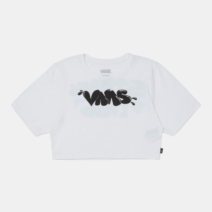 Vans Women's Busted Type Crop Top White image number 0