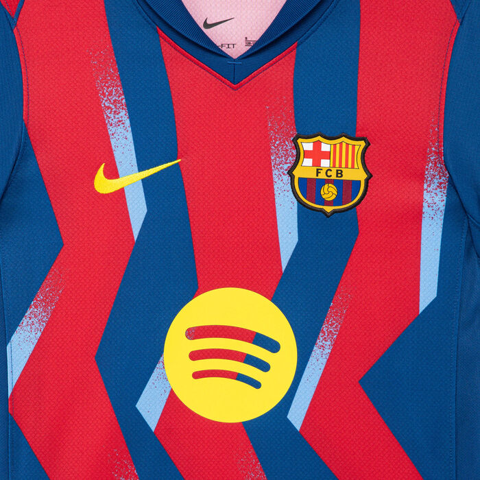 Nike Kids' FC Barcelona Fourth Replica Football Jersey Blue image number 2