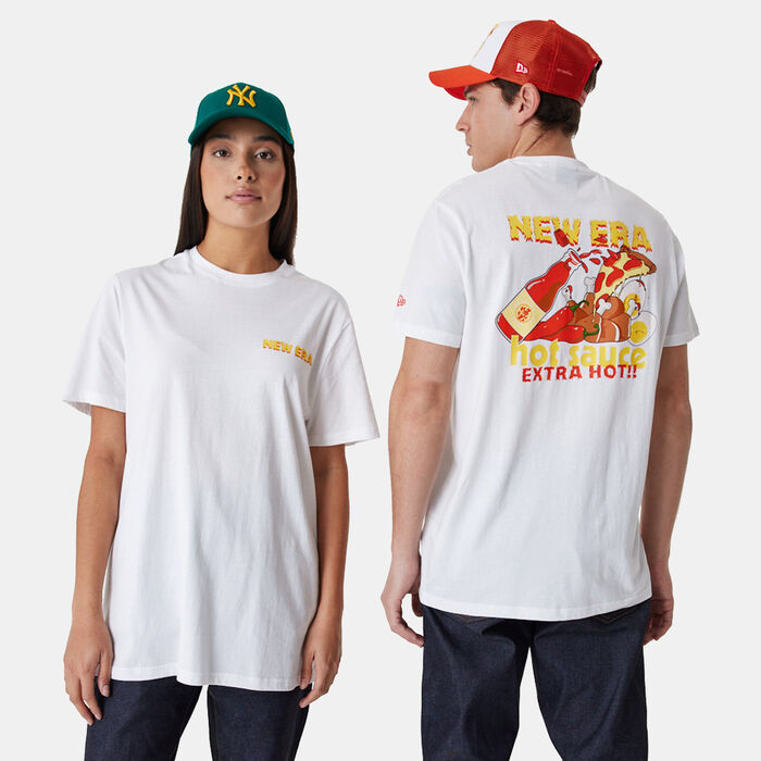 New Era Men's Food Graphic T-Shirt White New Era Men's Food Graphic T-Shirt White image number 0