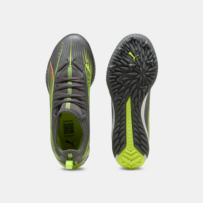 PUMA Kids' ULTRA 5 MATCH+ Turf Ground Football Shoes yellow image number 3