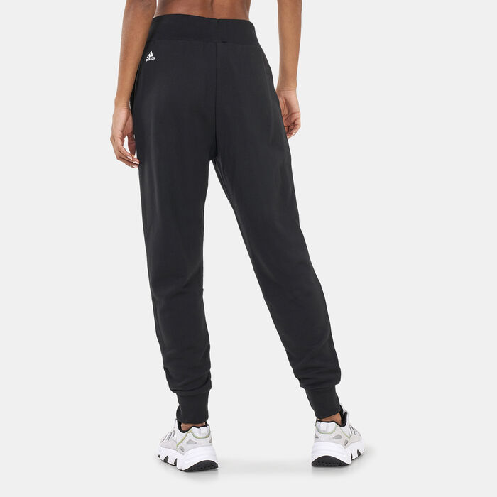 adidas Women's Essentials Multi-Colored Logo Pants Black adidas Women's Essentials Multi-Colored Logo Pants Black image number 1