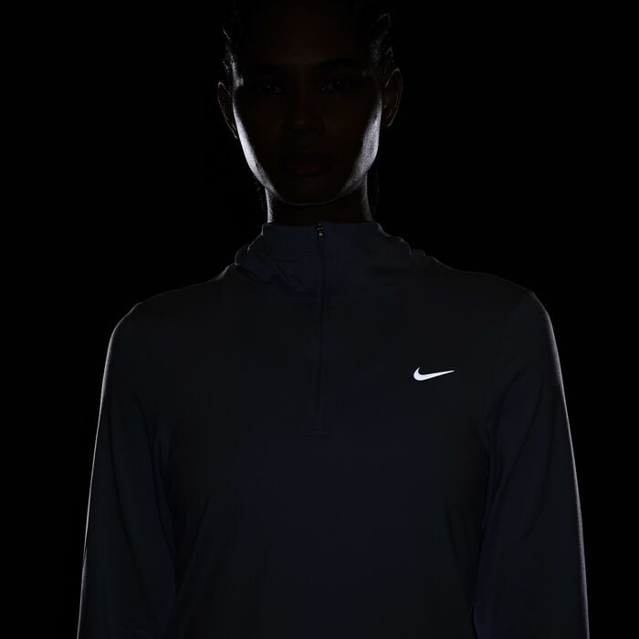 Nike Women's Dri-FIT Swift Element UV Top Blue Nike Women's Dri-FIT Swift Element UV Top Blue image number 7