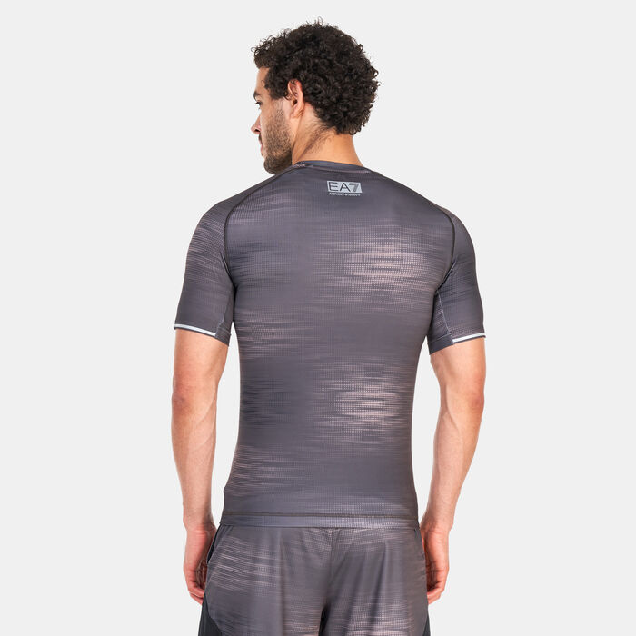EA7 Emporio Armani Men's Graphic Vigor7 T-Shirt Black EA7 Emporio Armani Men's Graphic Vigor7 T-Shirt Black image number 1