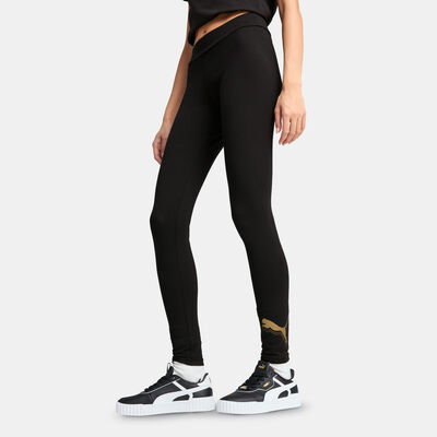 PUMA Women's ESS Metallic Leggings Black