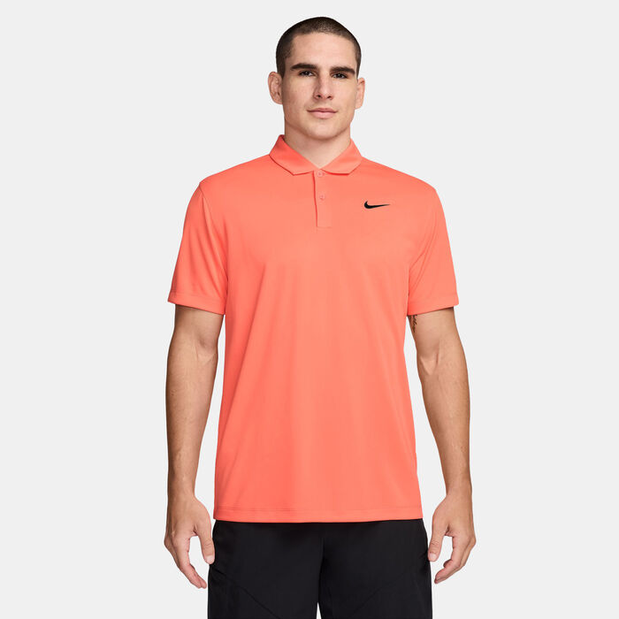 Nike Men's Court Dri-FIT Tennis Polo Shirt Peach image number 0