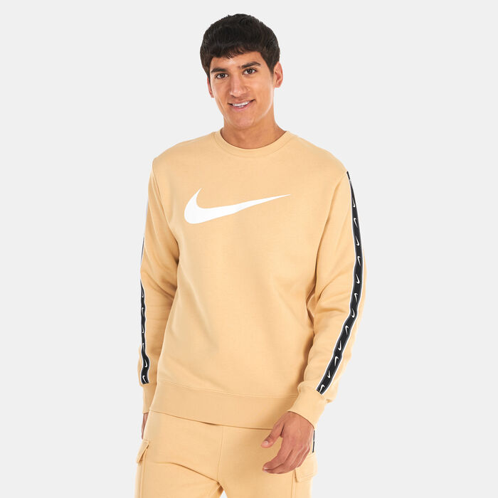Nike Men's Sportswear Repeat Fleece Sweatshirt Beige image number 0