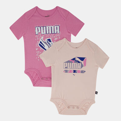 PUMA Kids' Minicats Bodysuit (2 Pack) Pink