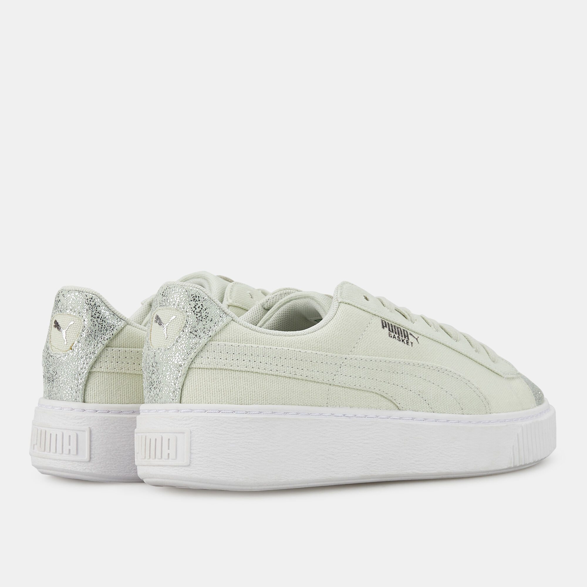 Puma basket platform canvas wn's cheap