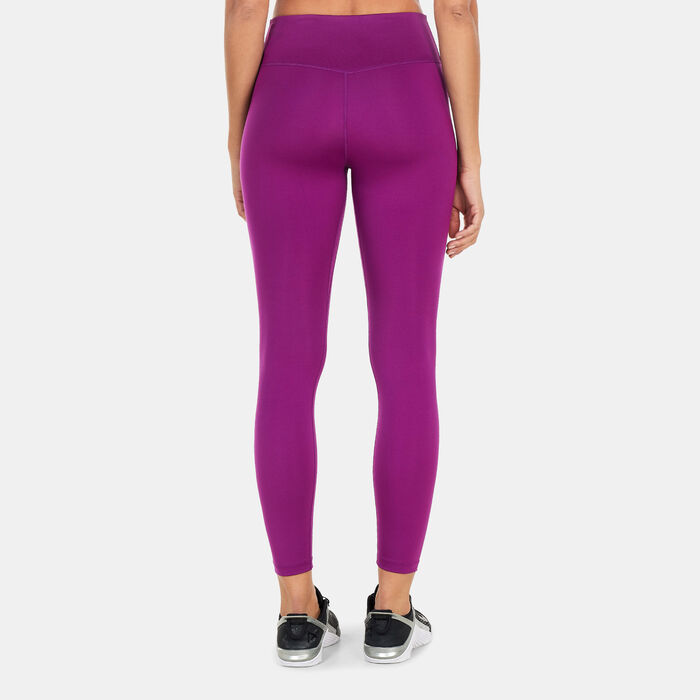 Nike Women's One Dri-FIT 7/8 Leggings Purple Nike Women's One Dri-FIT 7/8 Leggings Purple image number 1
