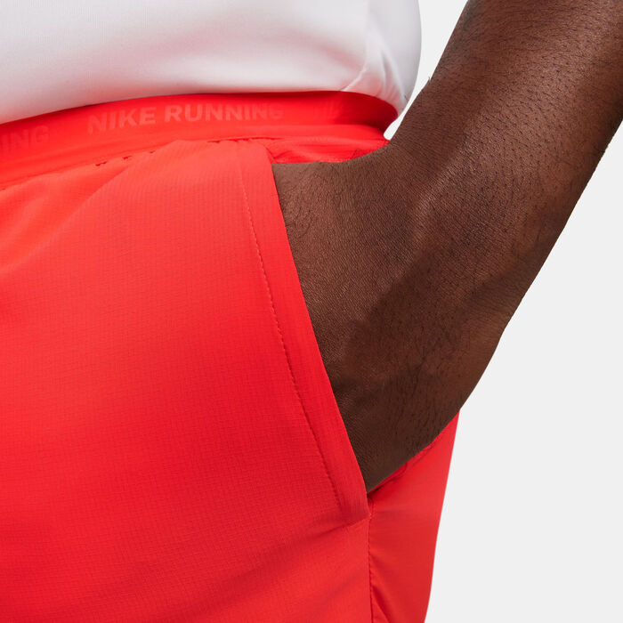 Nike Men's Stride Dri-FIT Running Shorts Red Nike Men's Stride Dri-FIT Running Shorts Red image number 9