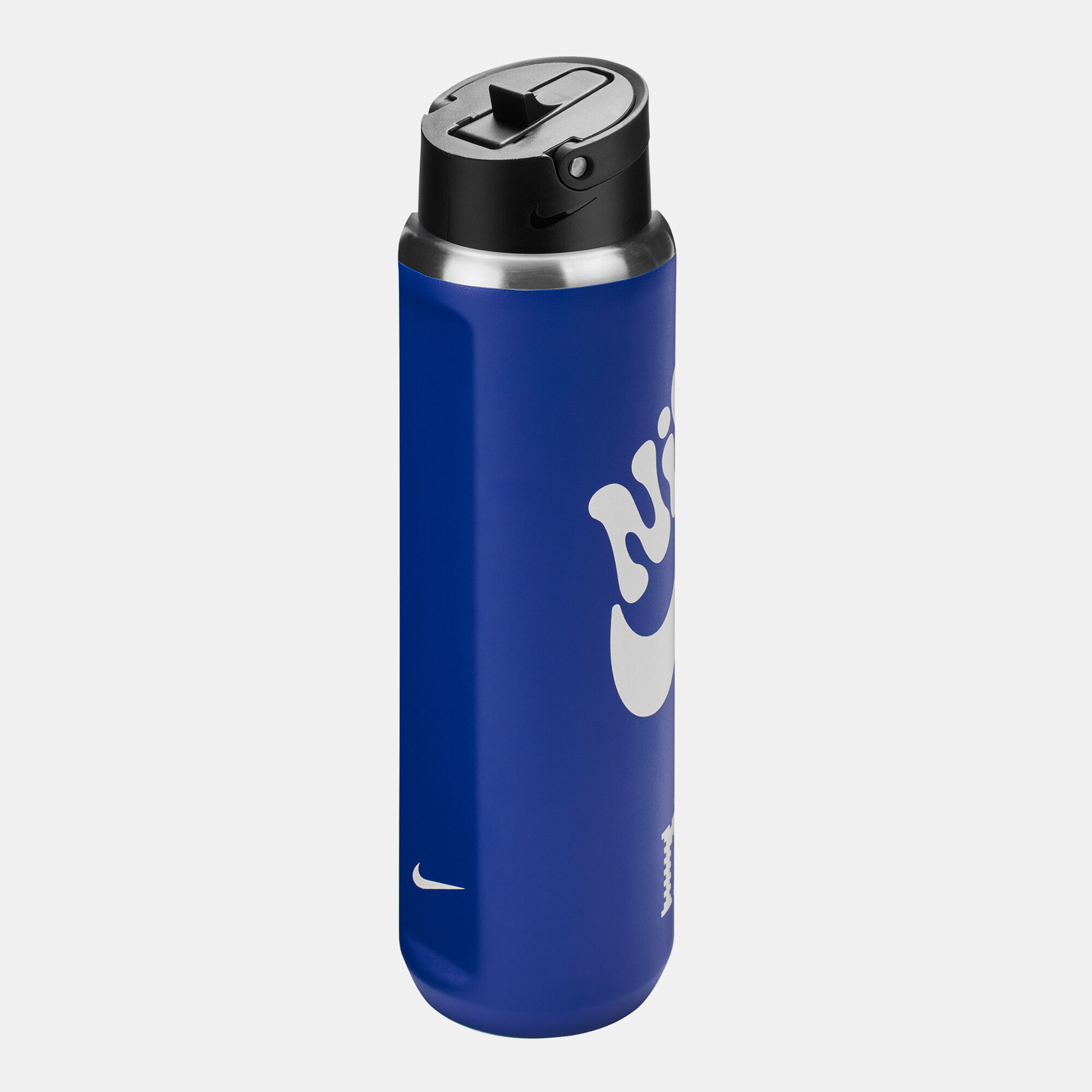 Recharge Stainless Steel Straw Water Bottle Blue Nike in KSA SSS