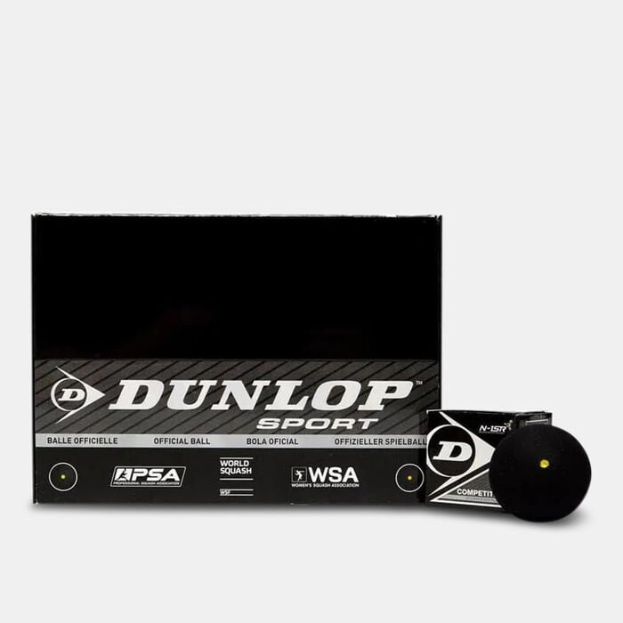 Dunlop Rev Comp XT Single Dot Squash Ball Black Dunlop Rev Comp XT Single Dot Squash Ball Black image number 1