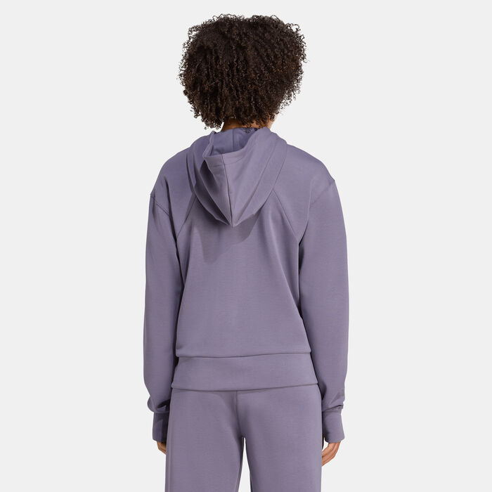 adidas Women's Designed For Training Hoodie Purple adidas Women's Designed For Training Hoodie Purple image number 1
