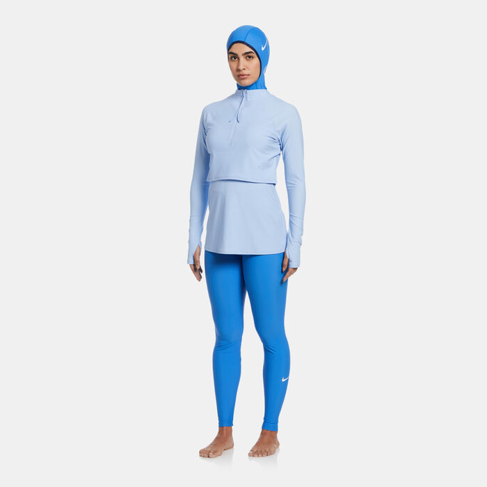 Nike Swim Women's Full Coverage Swimming Tunic Blue image number 2