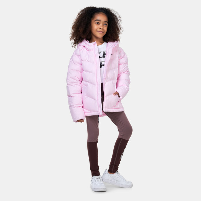 Nike Kids' Sportswear Synthetic Fill Hooded Puffer Jacket (Older Kids) Pink image number 2